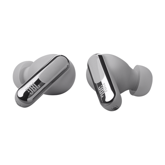 JBL Live Beam 3 - Silver - True wireless noise-cancelling closed-stick earbuds - Detailshot 1